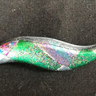 Polymer clay brooch