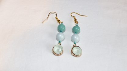 Pearl and Crystal drop earrings