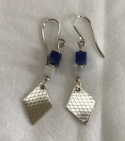 Sterling silver drop earrings