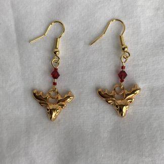 Beads and Charms Christmas earrings