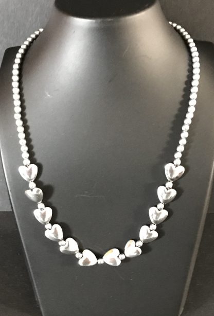 Beaded heart necklace