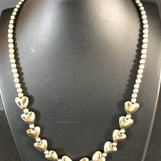 Beaded heart necklace