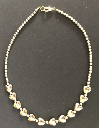 Beaded heart necklace - Image 2