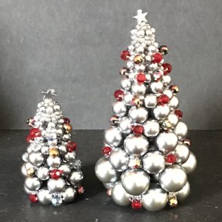 2 Beaded Christmas Trees