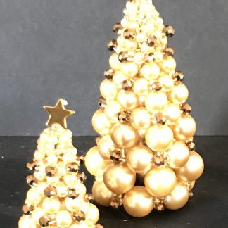 2 Beaded Christmas Trees