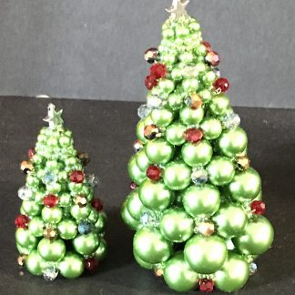 2 Beaded Christmas Trees