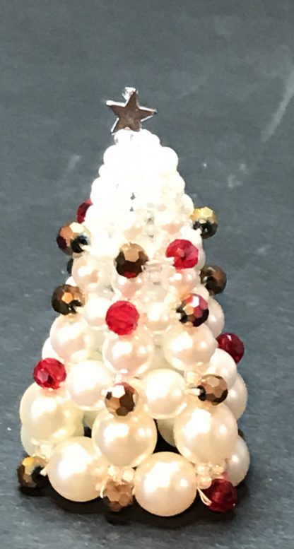 2 Beaded Christmas Trees - Image 2