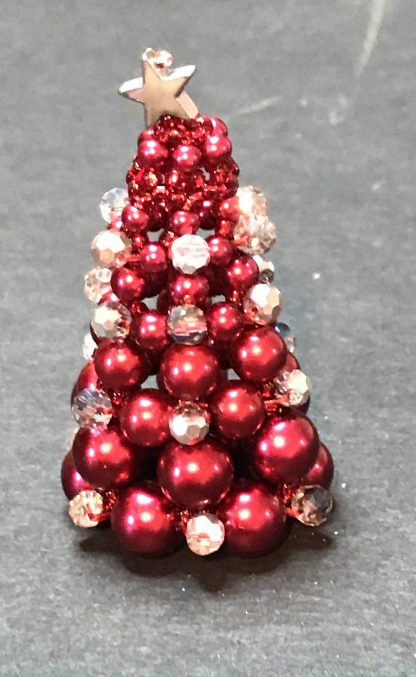 2 Beaded Christmas Trees - Image 2