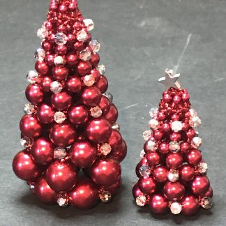 2 Beaded Christmas Trees