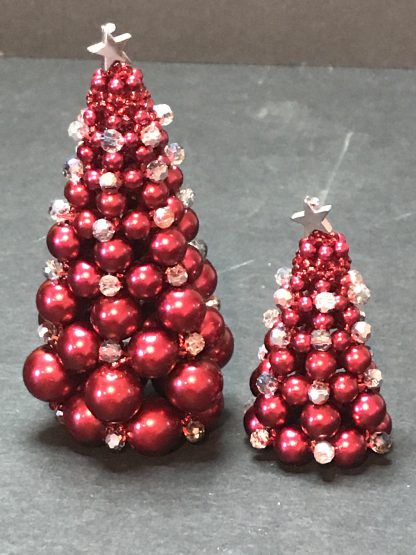 2 Beaded Christmas Trees